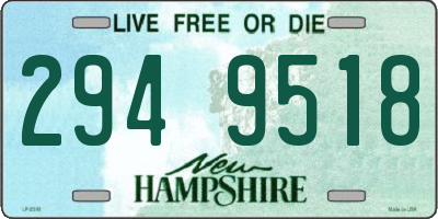 NH license plate 2949518
