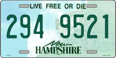 NH license plate 2949521