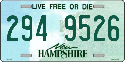 NH license plate 2949526