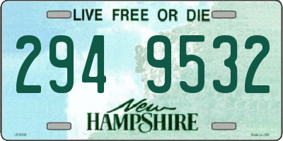 NH license plate 2949532