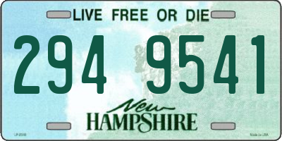 NH license plate 2949541