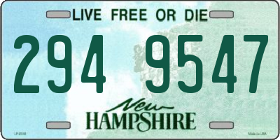 NH license plate 2949547