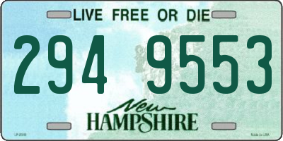 NH license plate 2949553