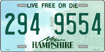 NH license plate 2949554