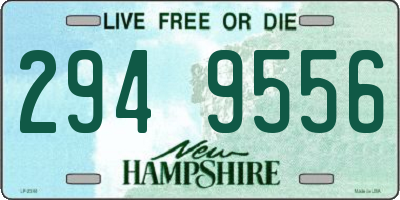 NH license plate 2949556