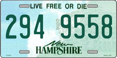 NH license plate 2949558