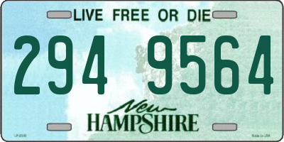 NH license plate 2949564