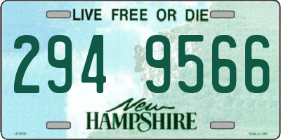 NH license plate 2949566