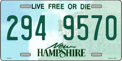 NH license plate 2949570