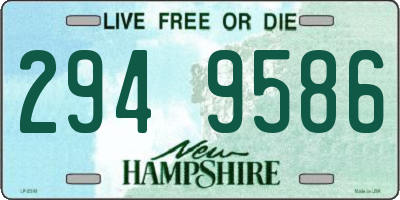 NH license plate 2949586