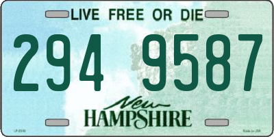 NH license plate 2949587
