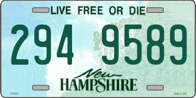 NH license plate 2949589
