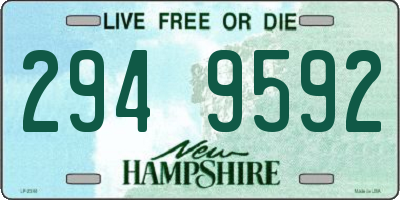 NH license plate 2949592