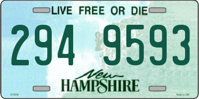 NH license plate 2949593