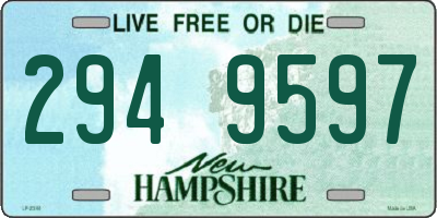 NH license plate 2949597