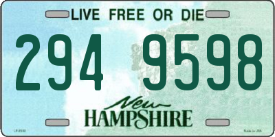 NH license plate 2949598