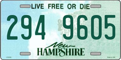 NH license plate 2949605