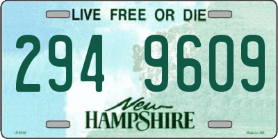 NH license plate 2949609