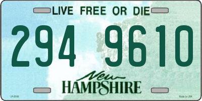 NH license plate 2949610