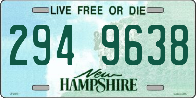 NH license plate 2949638