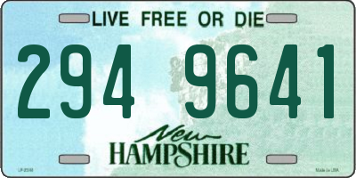 NH license plate 2949641