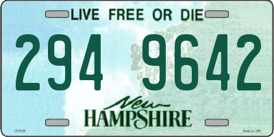 NH license plate 2949642