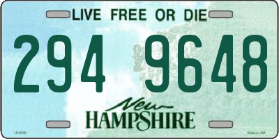 NH license plate 2949648