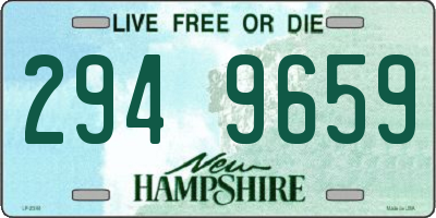 NH license plate 2949659