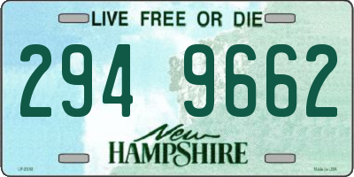 NH license plate 2949662