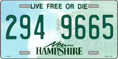 NH license plate 2949665