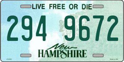 NH license plate 2949672