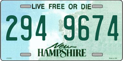 NH license plate 2949674