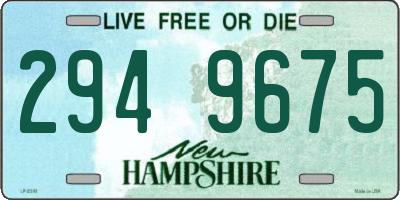 NH license plate 2949675