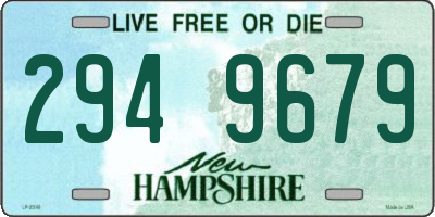 NH license plate 2949679