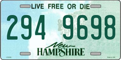 NH license plate 2949698