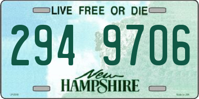 NH license plate 2949706