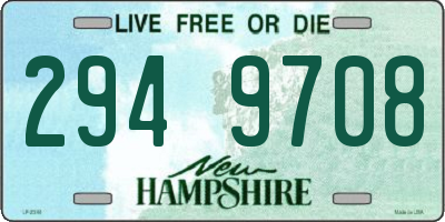 NH license plate 2949708