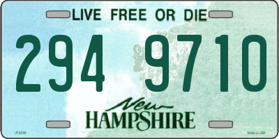 NH license plate 2949710