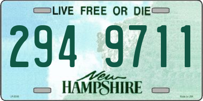 NH license plate 2949711