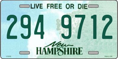 NH license plate 2949712