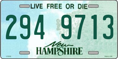 NH license plate 2949713