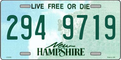 NH license plate 2949719