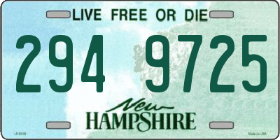 NH license plate 2949725