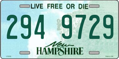 NH license plate 2949729