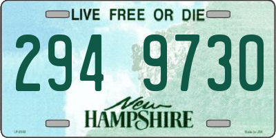 NH license plate 2949730