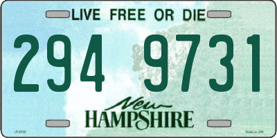 NH license plate 2949731