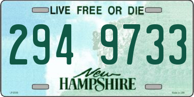 NH license plate 2949733