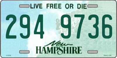 NH license plate 2949736
