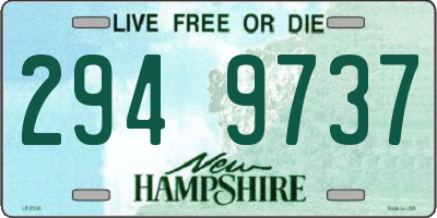 NH license plate 2949737