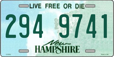 NH license plate 2949741